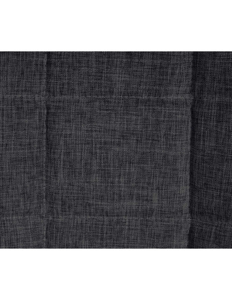 Chaise salle à manger moderne en Tissu Gris foncé Métal Noir Maralys - 7