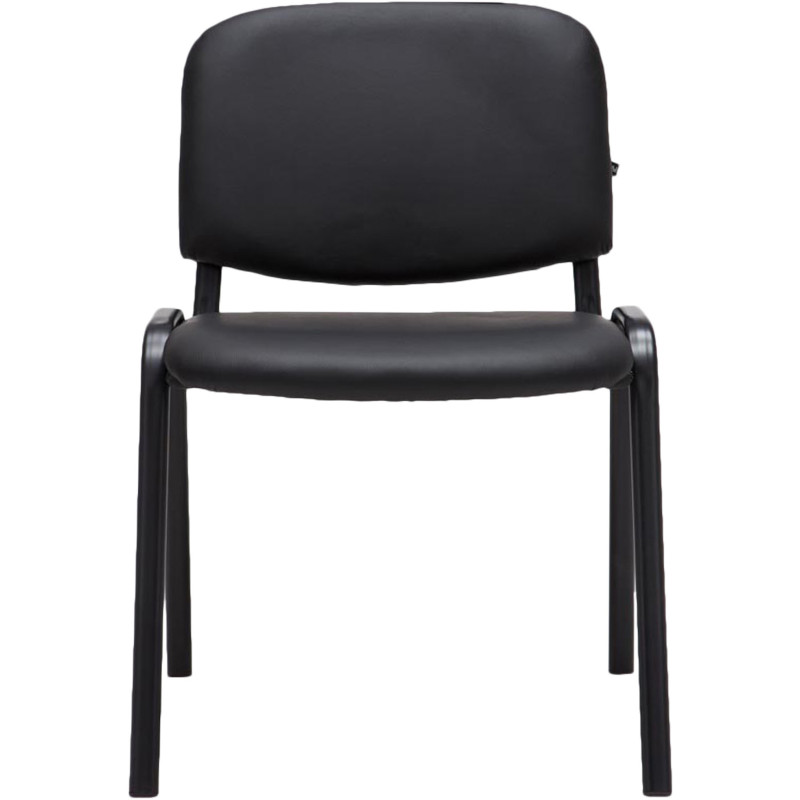 Chaise moderne en Polyuréthane Noir Métal Noir Aliora - 3