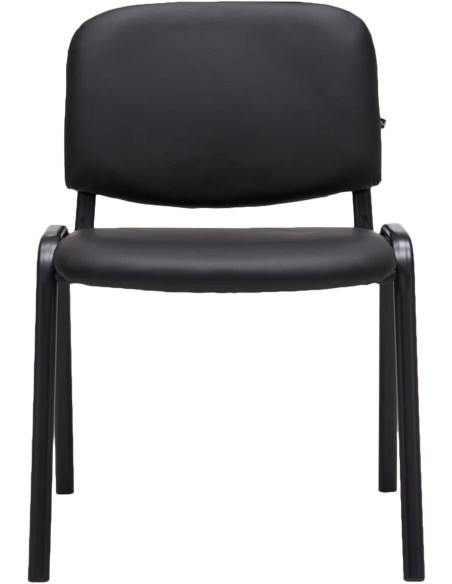 Chaise moderne en Polyuréthane Noir Métal Noir Aliora - 3