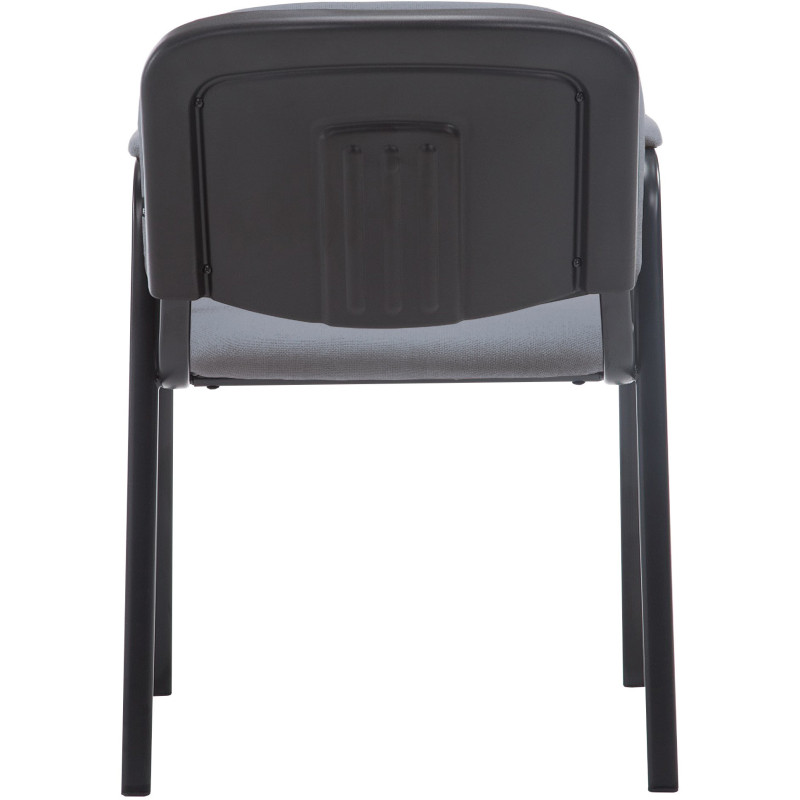 Chaise moderne avec accoudoirs en Tissu Gris Métal Noir Mariala - 3