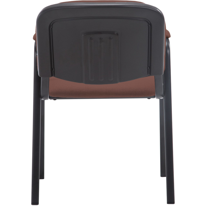 Chaise moderne avec accoudoirs en Tissu Marron Métal Noir Mariala - 3