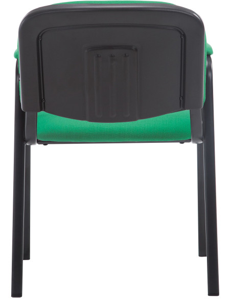 Chaise moderne avec accoudoirs en Tissu Vert Métal Noir Mariala - 3