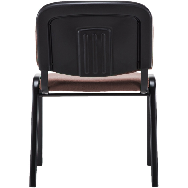 Chaise moderne en Tissu Marron Métal Noir Cyliera - 5