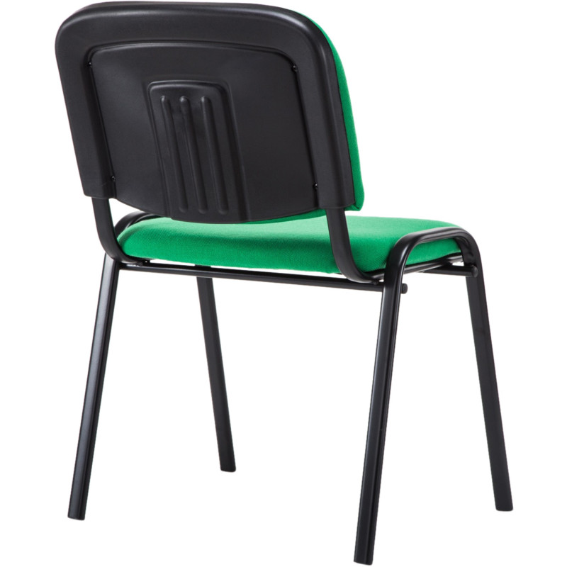 Chaise moderne en Tissu Vert Métal Noir Cyliera - 4