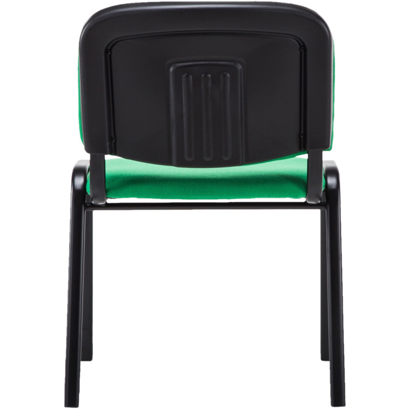 Chaise moderne en Tissu Vert Métal Noir Cyliera - 5