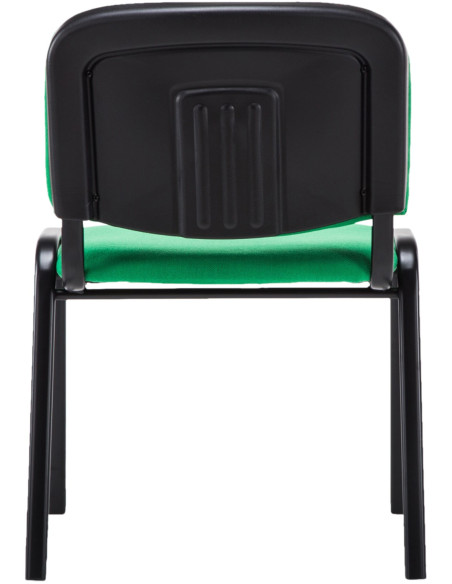 Chaise moderne en Tissu Vert Métal Noir Cyliera - 5