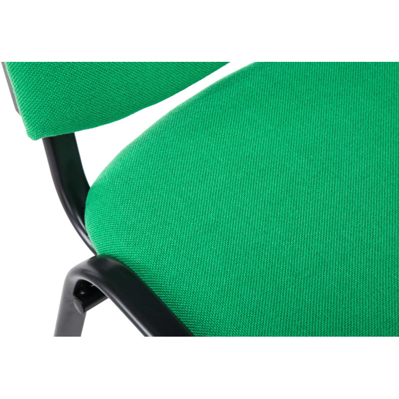 Chaise moderne en Tissu Vert Métal Noir Cyliera - 7