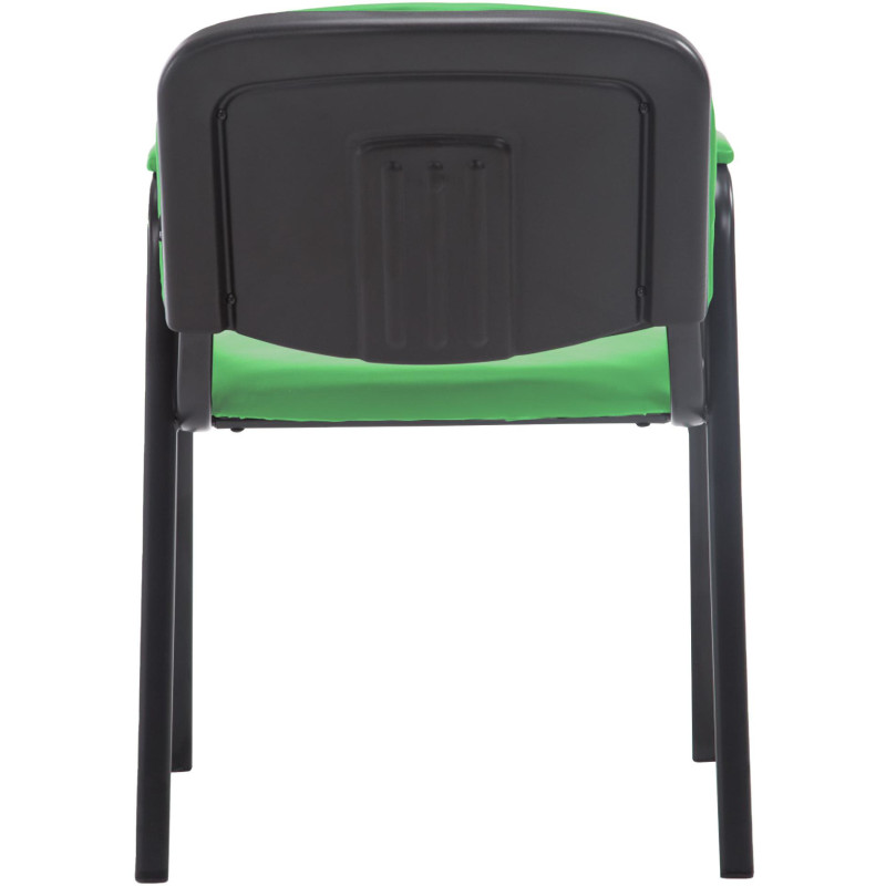 Chaise moderne avec accoudoirs en Polyuréthane Vert Métal Noir Mariala - 3