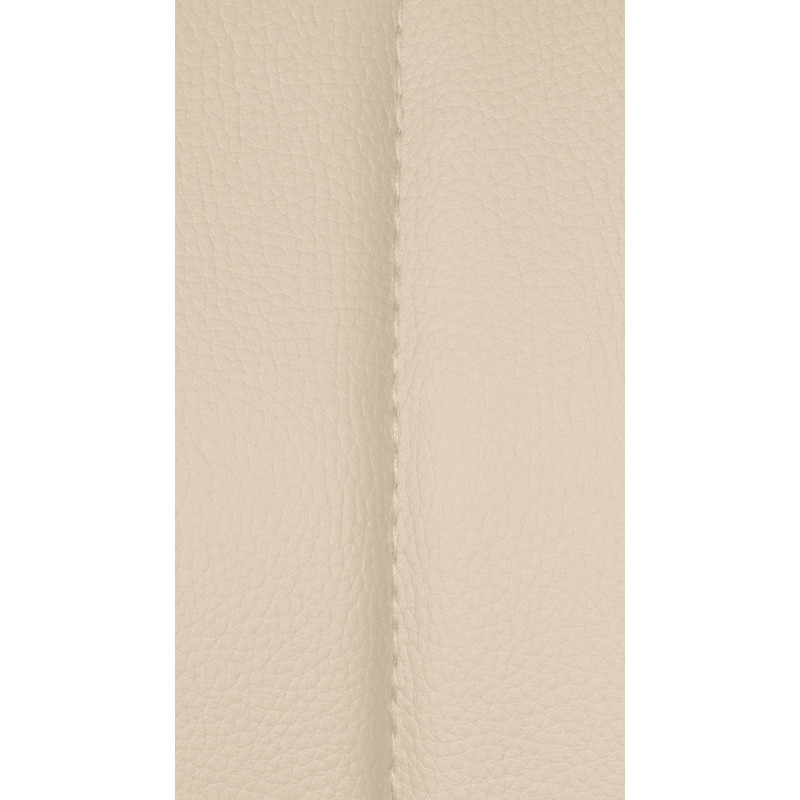 Tabouret de bar réglable pivotant en Polyuréthane Blanc crème Métal Noir Kelran - 8