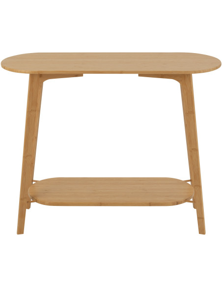 Buffet moderne sur pieds 2 portes en Bois Naturel Cannage Métal Noir Elbe - 2