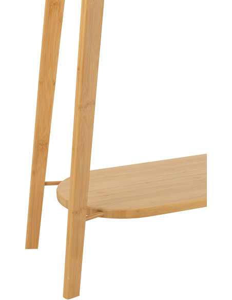 Buffet moderne sur pieds 2 portes en Bois Naturel Cannage Métal Noir Elbe - 4