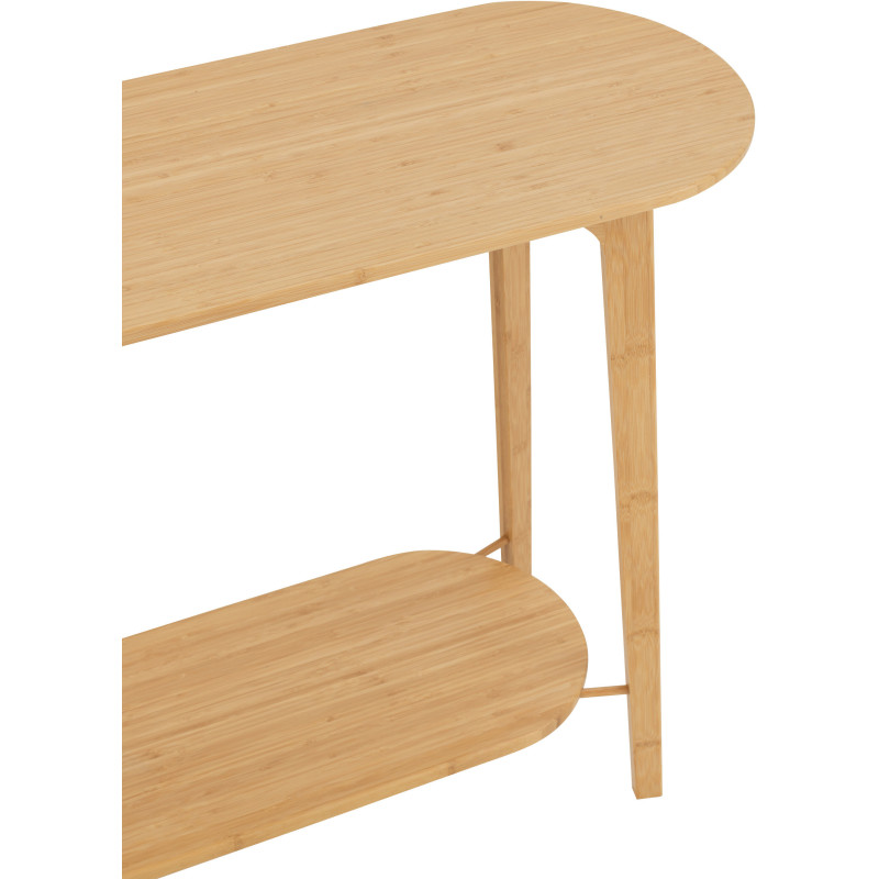 Buffet moderne sur pieds 2 portes en Bois Naturel Cannage Métal Noir Elbe - 5