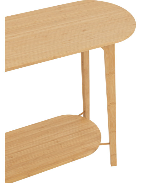 Buffet moderne sur pieds 2 portes en Bois Naturel Cannage Métal Noir Elbe - 5