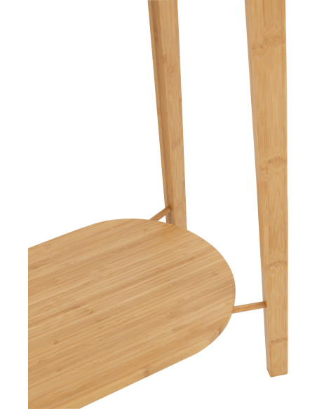 Buffet moderne sur pieds 2 portes en Bois Naturel Cannage Métal Noir Elbe - 6