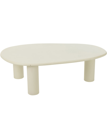 Grande Console moderne Rectangulaire 1 étagère en Bois recyclé Métal Noir Kalyar J-Line - 3