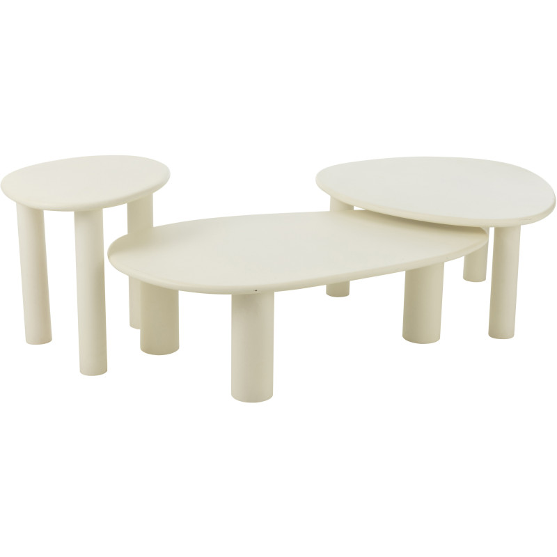 Grande Console moderne Rectangulaire 1 étagère en Bois recyclé Métal Noir Kalyar J-Line - 9