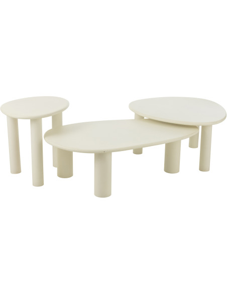 Grande Console moderne Rectangulaire 1 étagère en Bois recyclé Métal Noir Kalyar J-Line - 9
