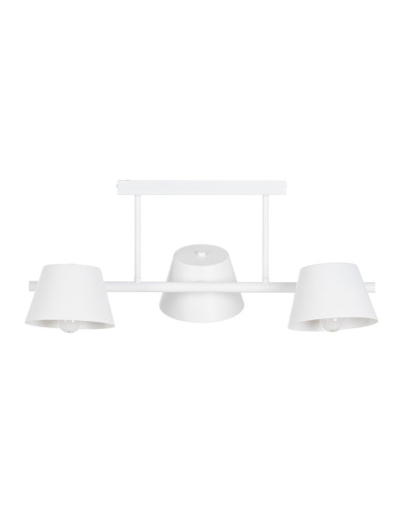Plafonnier 3 lampes en Métal Blanc Xylia - 2