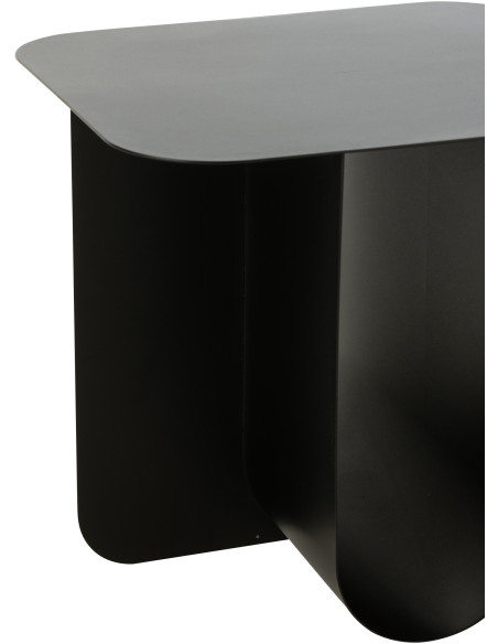 Table basse design Porte revues Rectangulaire en Métal Beige Arthéo - 5