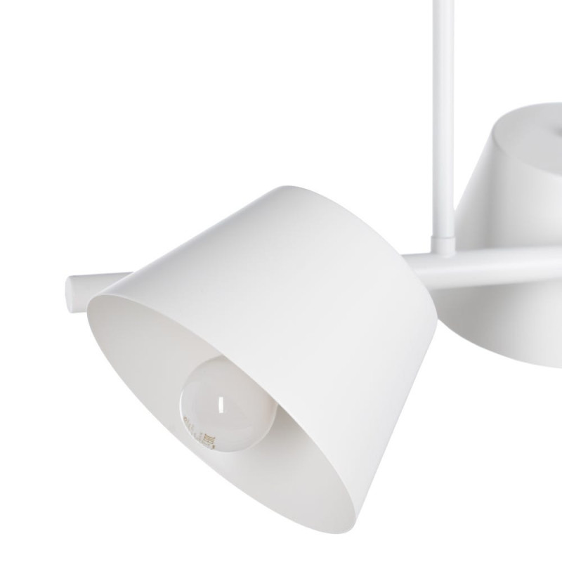 Plafonnier 3 lampes en Métal Blanc Xylia - 3