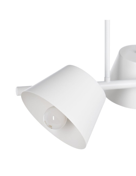Plafonnier 3 lampes en Métal Blanc Xylia - 3