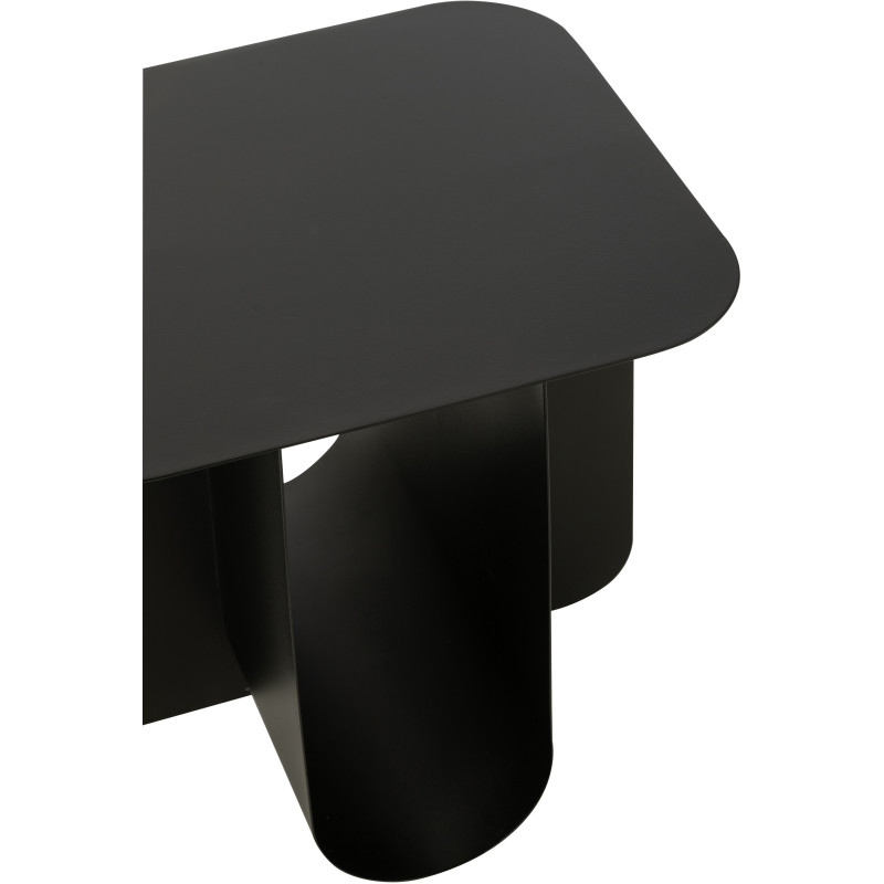 Table basse design Porte revues Rectangulaire en Métal Beige Arthéo - 6
