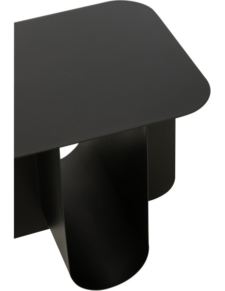 Table basse design Porte revues Rectangulaire en Métal Beige Arthéo - 6