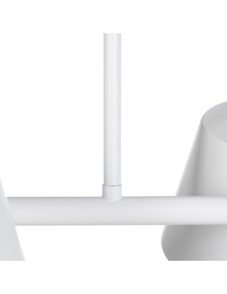 Plafonnier 3 lampes en Métal Blanc Xylia - 4