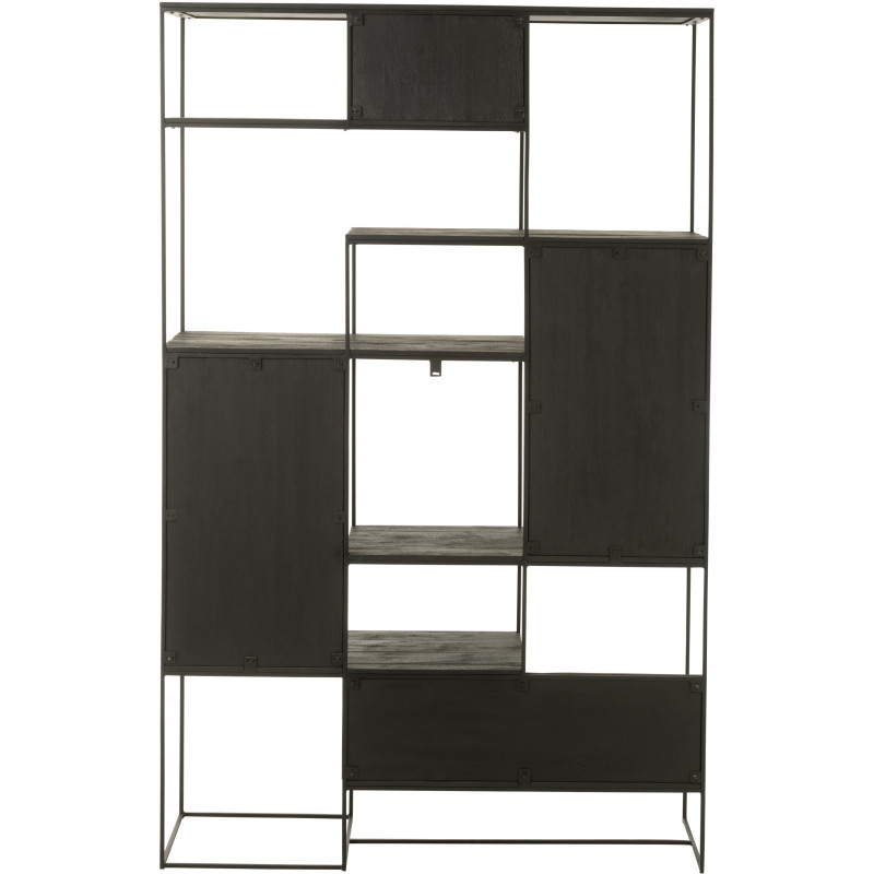 Étagère bohème chic 4 niveaux en Bois de teck Naturel Zaruba - 4