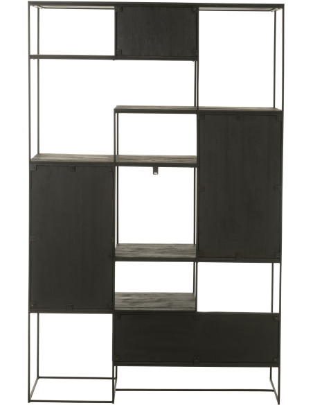 Étagère bohème chic 4 niveaux en Bois de teck Naturel Zaruba - 4