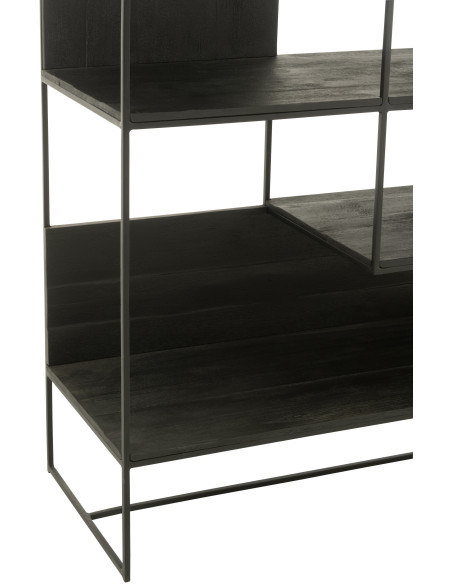 Étagère bohème chic 4 niveaux en Bois de teck Naturel Zaruba - 5