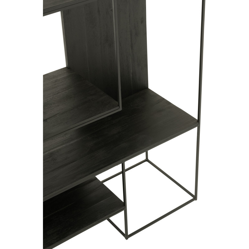 Étagère bohème chic 4 niveaux en Bois de teck Naturel Zaruba - 6