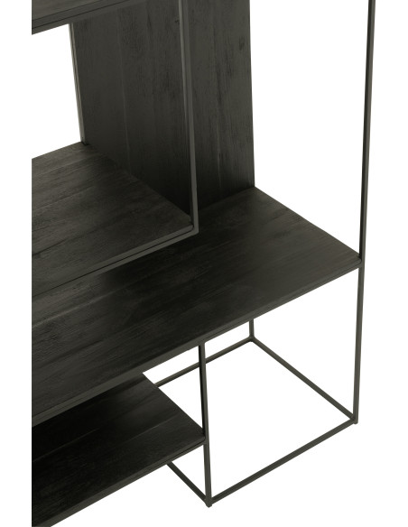 Étagère bohème chic 4 niveaux en Bois de teck Naturel Zaruba - 6