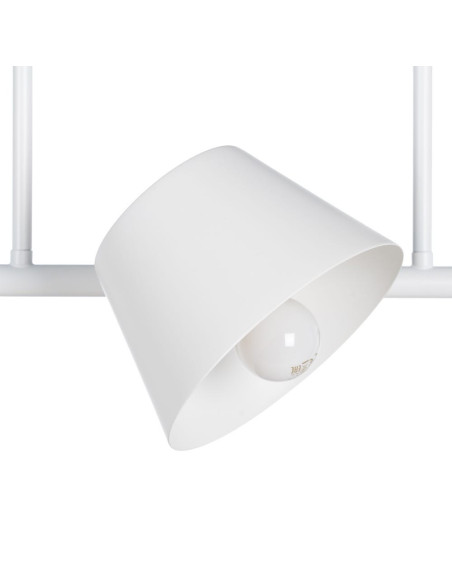 Plafonnier 3 lampes en Métal Blanc Xylia - 5