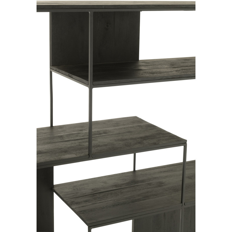 Étagère bohème chic 4 niveaux en Bois de teck Naturel Zaruba - 7