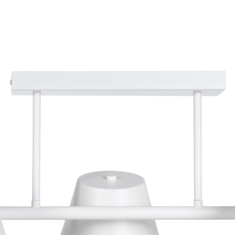 Plafonnier 3 lampes en Métal Blanc Xylia - 6