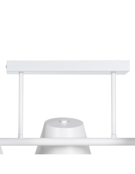 Plafonnier 3 lampes en Métal Blanc Xylia - 6