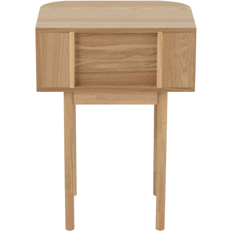 Table d'appoint bord de mer Ronde en Bois d'épicéa Naturel Sculpté Naélis - 5