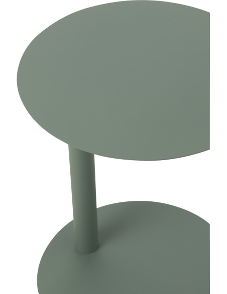 Chevet Japandi arrondi 1 tiroirs en Bois de pin Naturel Kaori - 7