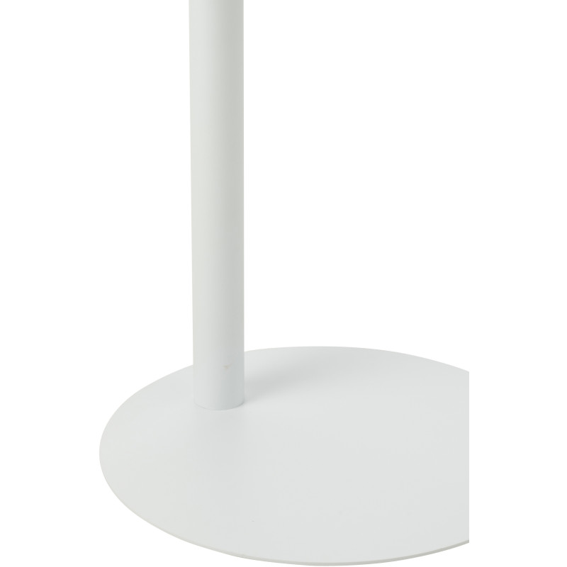 Table d'appoint japandi Ronde en Bois de bambou Blanc Naturel Akemiya - 5