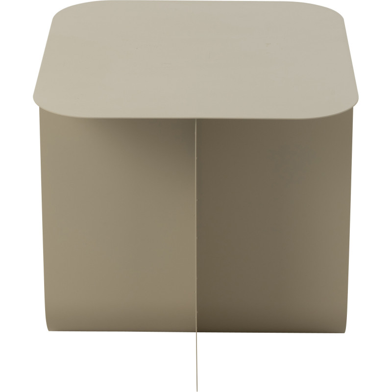 Table basse moderne Ronde en Bois de teck Métal Noir Kalyar - 3