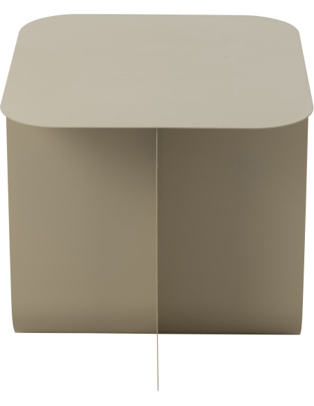 Table basse moderne Ronde en Bois de teck Métal Noir Kalyar - 3