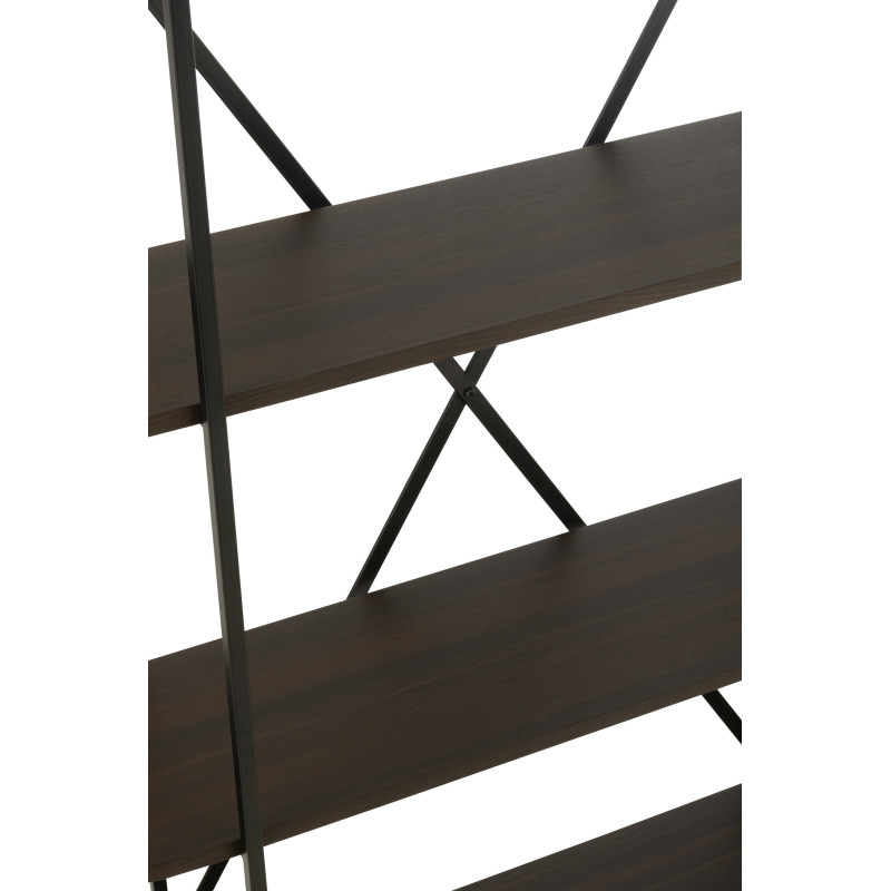Table basse japandi Ovale 1 étagère en Bois de bambou Naturel Aiko - 7