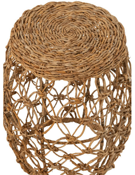 Bout de canapé design Rond en Métal Beige Arthéo - 4