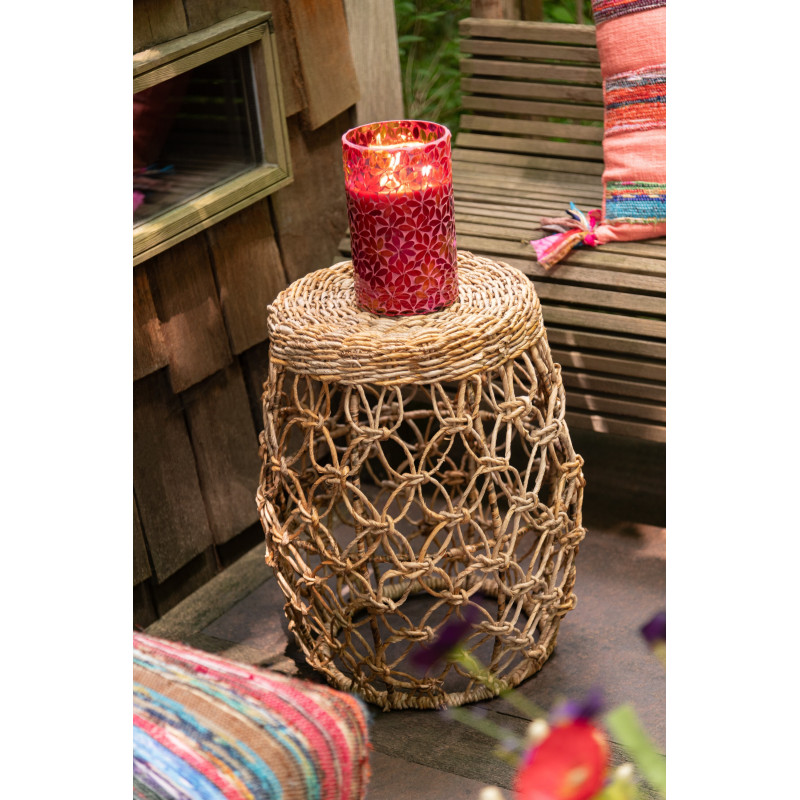 Bout de canapé design Rond en Métal Beige Arthéo - 5