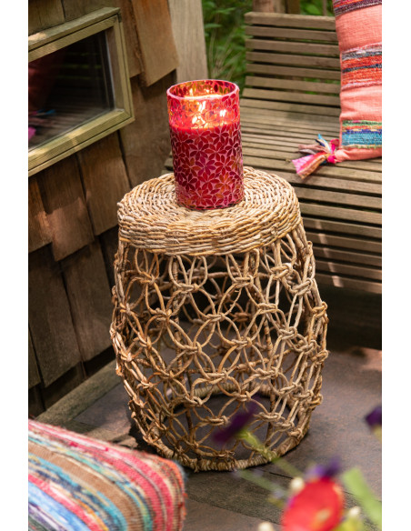 Bout de canapé design Rond en Métal Beige Arthéo - 5