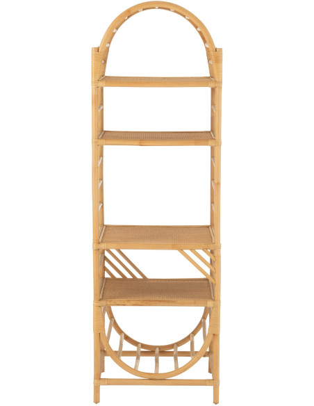 Table basse balinaise Ovale en Bois Blanc Bali - 2