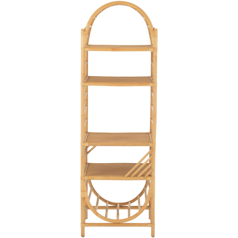 Table basse balinaise Ovale en Bois Blanc Bali - 4