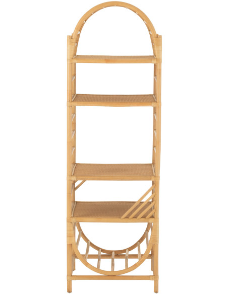 Table basse balinaise Ovale en Bois Blanc Bali - 4