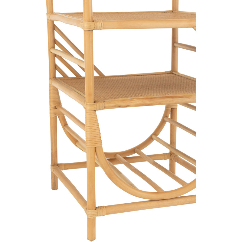 Table basse balinaise Ovale en Bois Blanc Bali - 5